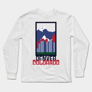 Denver Skyline T-Shirt Long Sleeve T-Shirt